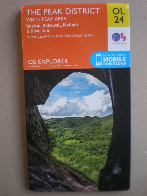 OL 24 THE PEAK DISTRICT WHITE PEAK AREA, BUXTON EXPLORER ORDNANCE SURVEY MAP OS