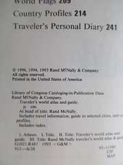 Burlington Air Express Traveler’s World Atlas VTG 1996 256 pages Executive Ed