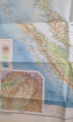 Vintage 1975. Map of South East Asia. Bartholemew & Sons