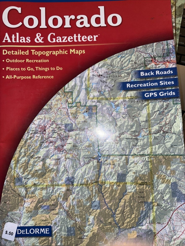 COLORADO ATLAS AND GAZETTEER By Delorme Mapping Company *Excellent Conditio
