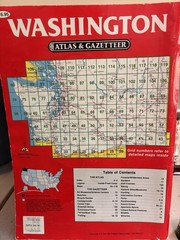 DeLorme Washington Atlas & Gazetteer Book – Topographic Maps Travel Guide, 1995