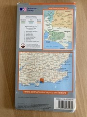 CHICHESTER South Harting &Selsey Ordnance Survey Explorer Map 4 cm to 1 km