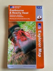 OS,Ordnance Survey, Explorer map Sheet 123, Eastbourne & Beachy Head