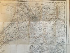1910 Gall & Inglis, 1/2” Waterproof Cloth Map No 35. – Carnarvon Section (Wales)