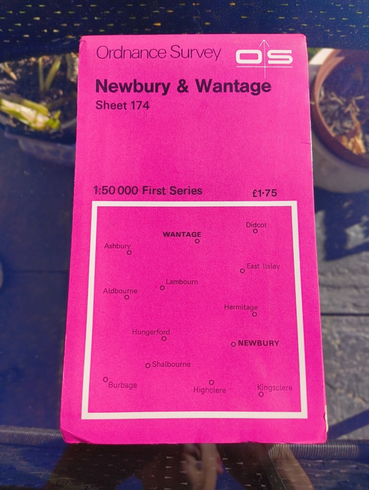 Ordnance Survey 1:50000 First Series Sheet 174 Newbury & Wantage 1980