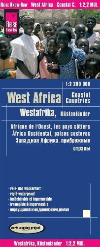 West Africa, coastal countries(1:2.200.000) : from Senegal to Nigeria (Map)
