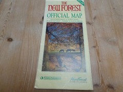 OLD MAP THE NEW FOREST OFFICIAL MAP 1990’s #1445