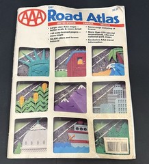 3 Road Atlas 1987 1991 2010 United States Canada Mexico Cities Maps USA