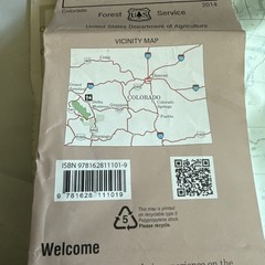 UNCOMPAHGRE NATIONAL FOREST Service MAP (PLATEAU DIVISION) – Colorado 2014 USDA