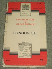 OS Ordnance Survey 1″ 7th Series: sheet 171 London S.E. – 1969 on paper