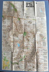 Heart of the Rockies, National Geographic, Map & Poster, 1995