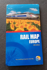 Rail Map of Europe, 18th Edition 2011 by Thomas Cook Publishi Sheet map, folded
