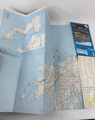 Greece Crete Corfu Rhodes 1977 Vintage Philip Int. Fold Out Paper Road Map 7