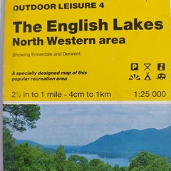 Ordnance Survey Map English Lakes North Western Outdoor Leisure 4 1:25000 Folded