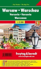 WARSAW, POLAND – CITY POCKET MAP + THE BIG FIVE (ENGLISH, By Freytag & Berndt