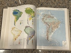 THE WORLD BOOK ATLAS 1979, Vintage Reference Book w/ Color Maps, 9”x11”, 372 pgs