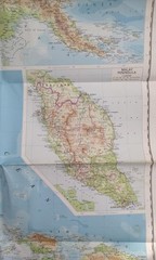 Vintage 1975. Map of South East Asia. Bartholemew & Sons