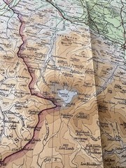 Bartholomew’s Map Tweeddale Berwick Vintage 60s 1961 Paper ½” Free Post UK
