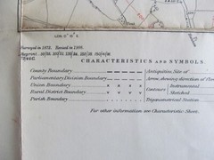 VINTAGE OS MAP THE MOUNT AREA SUSSEX 1910 EDITION – SIX INCHES TO ONE MILE