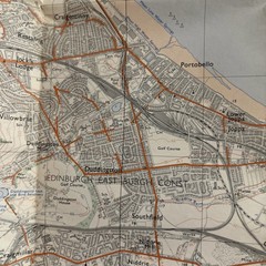 EDINBURGH Ordnance Survey Sheet NT27/37 Two & Half Inch MAP 1969 Portobello