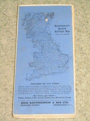 Bartholomews Revised Half Inch Map: sheet 30 Lincolnshire – 1951 on cloth