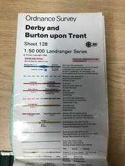 Derby & Burton upon Trent: OS Landranger: 1:50,000 map of Britain: Sheet no. 128