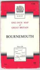 ORDNANCE SURVEY ONE INCH MAP: BOURNEMOUTH (Seventh Series)