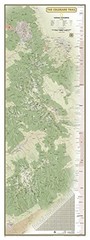 NATIONAL GEOGRAPHIC: COLORADO TRAIL WALL MAP – LAMINATED By National Geographic