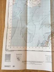 1961 Ordnance Survey One Inch Seventh Series Map 89 Lancaster and Kendal