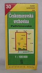Czech Republic – Kartografie Praha 1:100,000 Map – Ceskomoravska Vrchovina- 1993