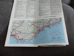 Vintage Shell European Alpes Road Tourist Map Large Fold Out