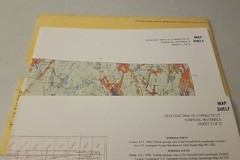 USGS Surficial Materials Map of Connecticut – Two Folding Maps with Sleeve