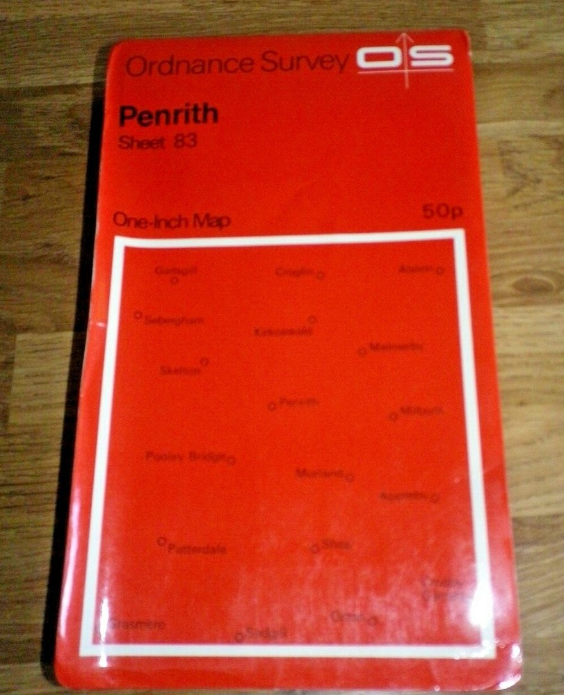 Ordnance Survey One Inch Map Sheet 83 Penrith