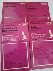 FOUR Landranger OS Maps Aberystwyth 135, Lampeter 146, St David’s 157&Tenby 158 