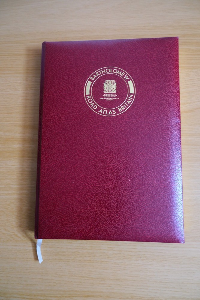 Bartholomew Road Atlas Britain New Edition Revised 1984 Leather cover