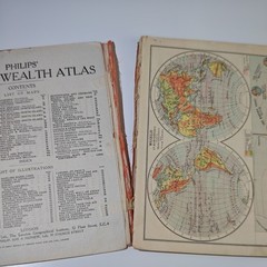 Commonwealth Atlas New & Revised Softcover Edition 1960 Vintage Collectable