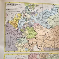 Hammond Historical Atlas 1960 Europe History Maps Full Color Soft Cover