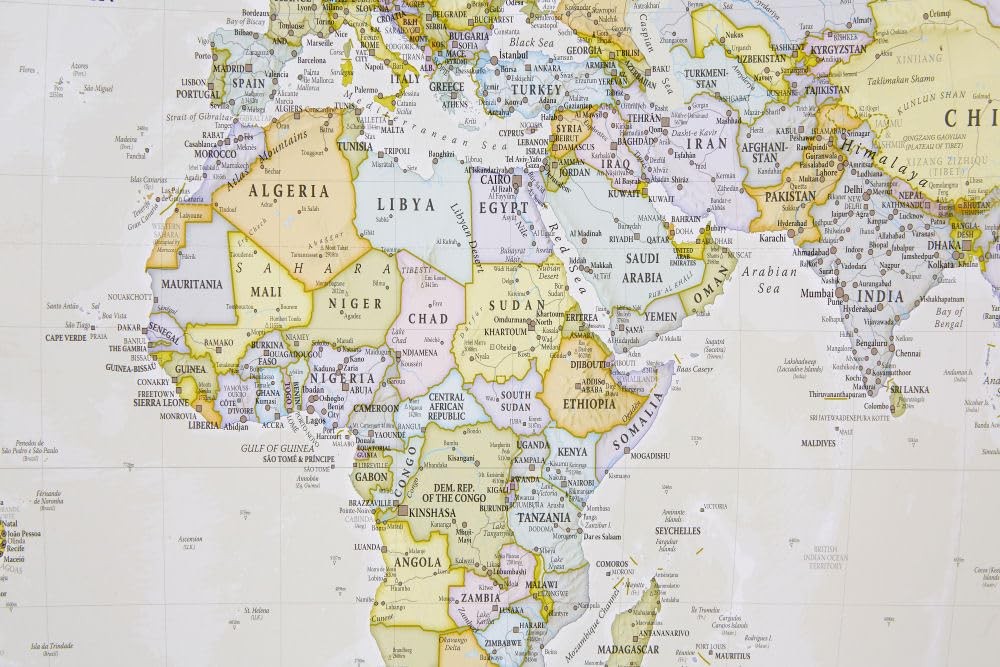 Maps International World political classic wallmap laminated (Map) (UK IMPORT)