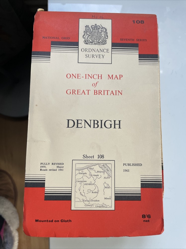 Ordnance Survey seventh series 1:50000 1.25 to 1 mile you choose from list 2