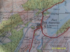 Ordnance Survey One-Inch Map. Sheet 36. FORT AUGUSTUS. VG+.
