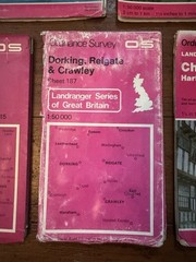 10 x Ordnance Survey Landranger Maps England Various Areas Bundle Job Lot