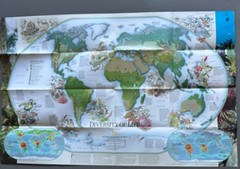 Millennium in Maps, Biodiversity, National Geographic, Map & Poster, 1998
