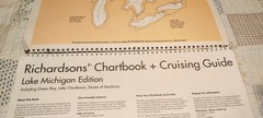 Lake Michigan 6ht Edition Richardsons Chartbook boat Cruising Guide Map Book Vtg