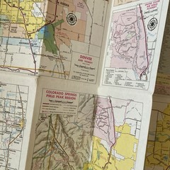 Colorado Road Map. A Gousha Travel Publication. Vintage 1990. Pre Owned.
