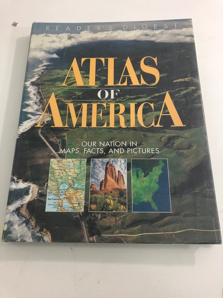 Reader’s Digest : Atlas of America (1998, Hardcover, Dust Jacket)