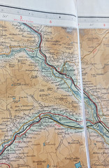 Bartholomew Survey Cloth Map of The Firth of Tay – Sheet 49 Series – circa 1935