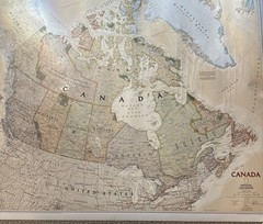 National Geographic Canada Wall Map Classic 38” x 32” 2019 Paper
