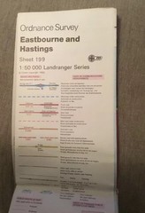 1991 Landranger Ordnance Survey Map 199 Eastbourne, Hastings And Surrounding