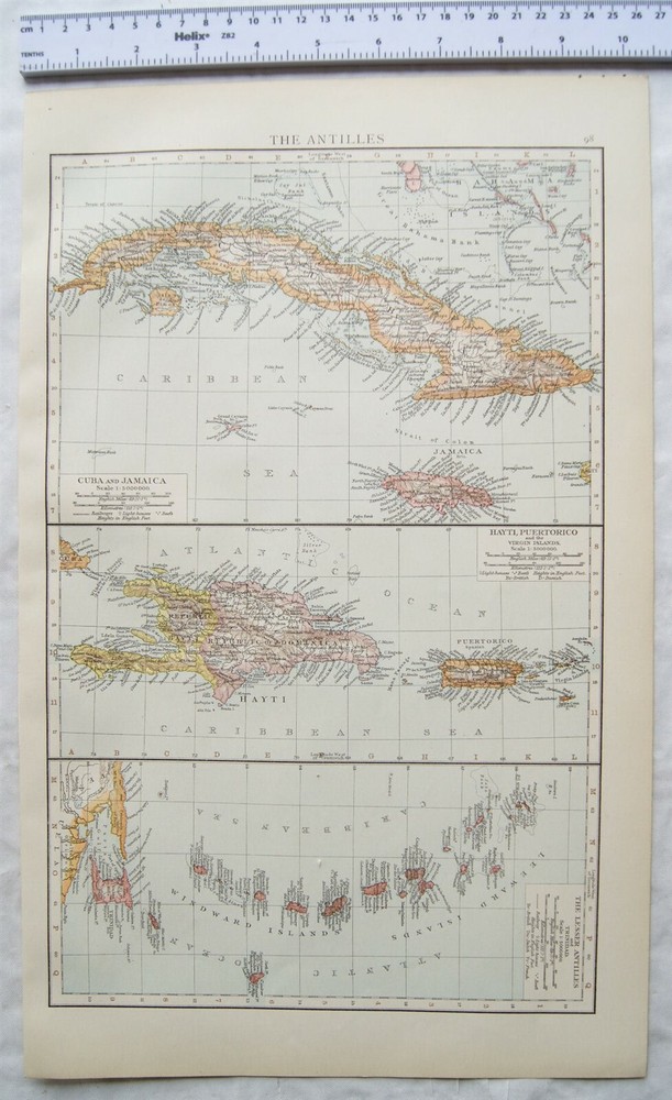 1895 The Times Plate 97 Central America and West Indies