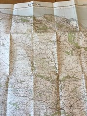 1934 Ordnance Survey One Inch Fifth Edition Cloth Map 119 Exmoor (incl Dulverton